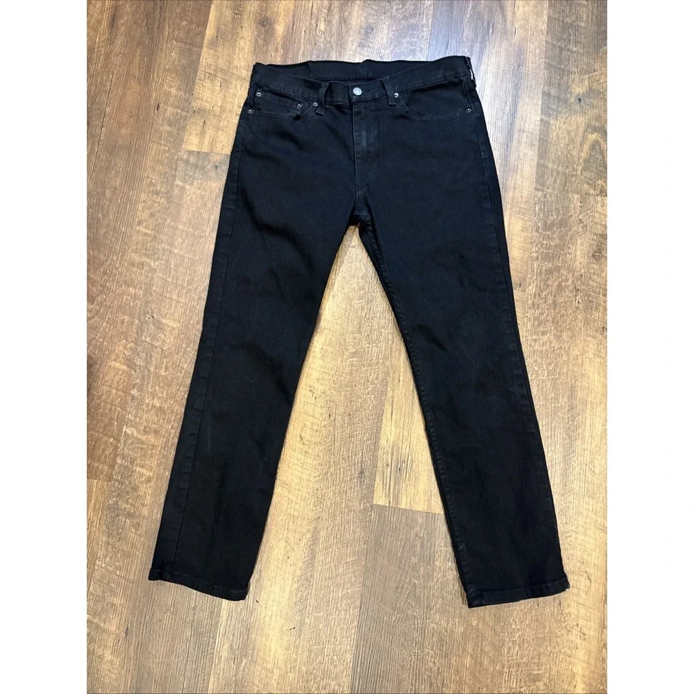 Levi's 511 Slim Flex Fit Jeans Men's 34x30 Actual (34x29) Black Denim Modern‎